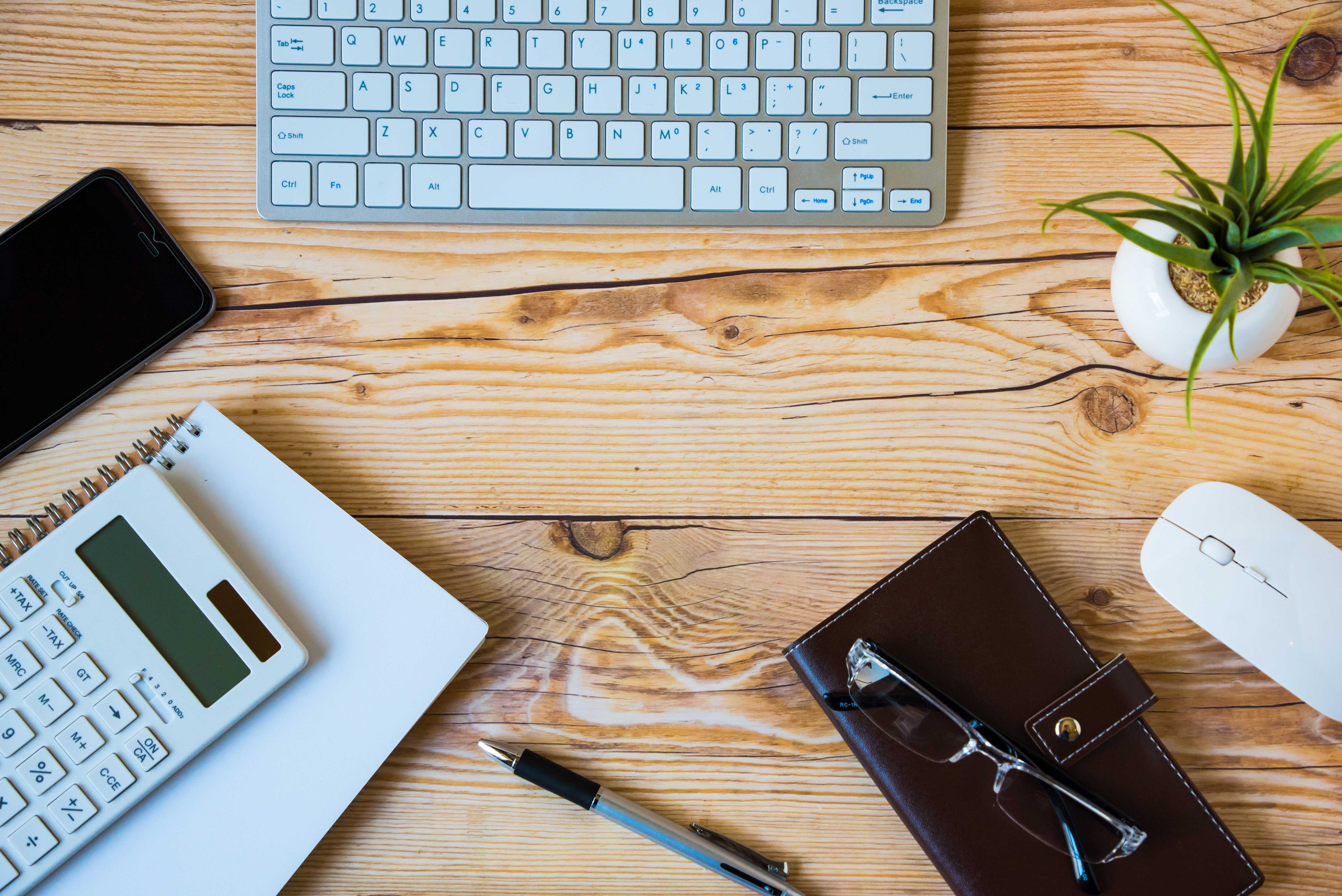 Work tools on the desk